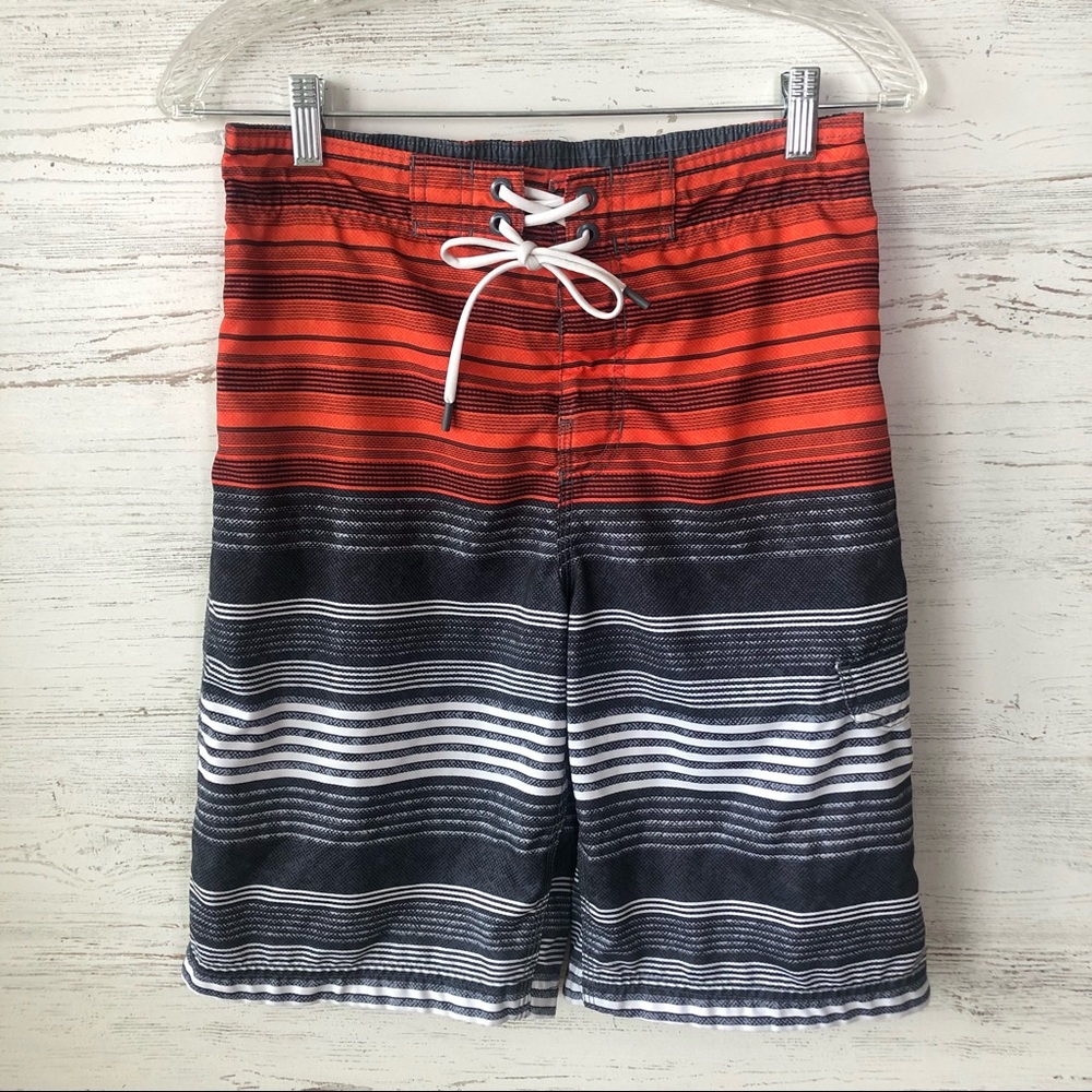*3/$20* SPEEDO Striped Cargo Swim Trunks Small